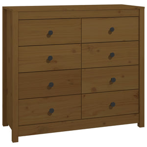 Honigbrauner Beistellschrank Kiefer Massivholz 100x90cm