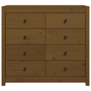 Honigbrauner Beistellschrank Kiefer Massivholz 100x90cm