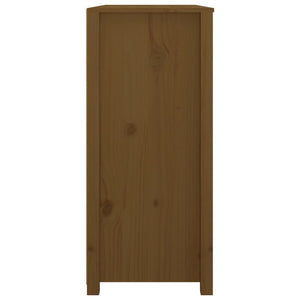 Honigbrauner Beistellschrank Kiefer Massivholz 100x90cm