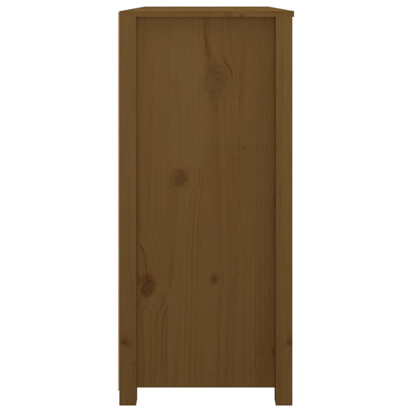 Honigbrauner Beistellschrank Kiefer Massivholz 100x90cm