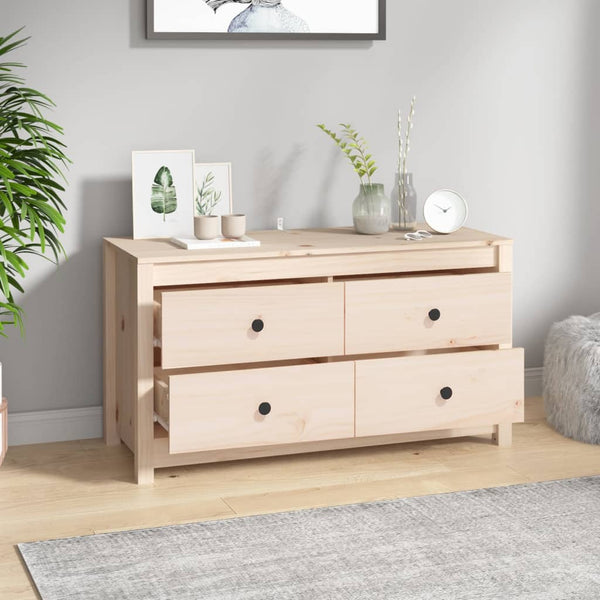 Beistellschrank Kiefer Massivholz 100x40x54 cm