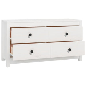 vidaXL Armoirette latérale blanc 100x40x54 cm Pin massif