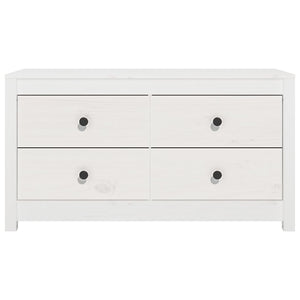 vidaXL Armoirette latérale blanc 100x40x54 cm Pin massif