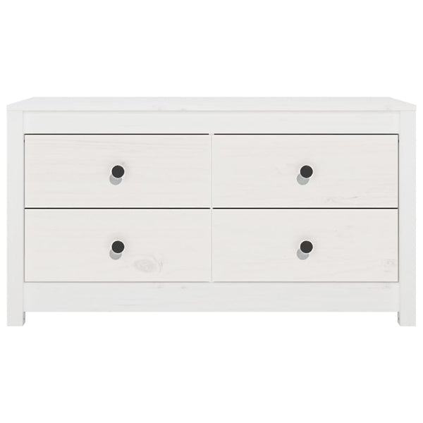 vidaXL Armoirette latérale blanc 100x40x54 cm Pin massif