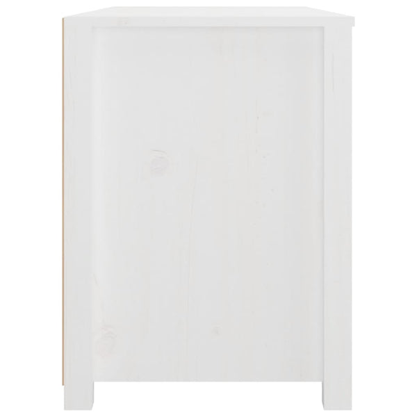 vidaXL Armoirette latérale blanc 100x40x54 cm Pin massif