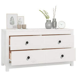 vidaXL Armoirette latérale blanc 100x40x54 cm Pin massif