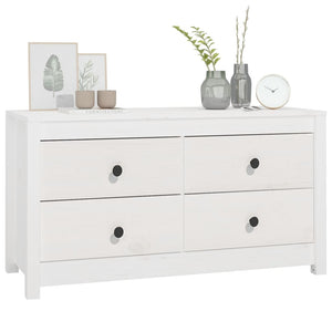 vidaXL Armoirette latérale blanc 100x40x54 cm Pin massif
