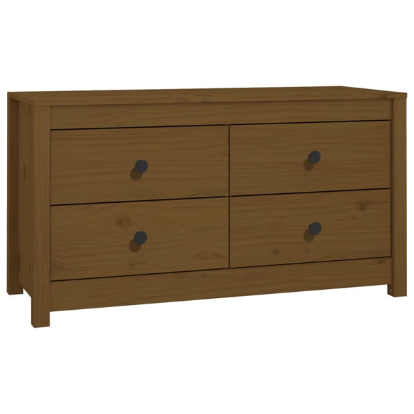 Beistellschrank Honigbraun Kiefer Massivholz 100x40x54 cm