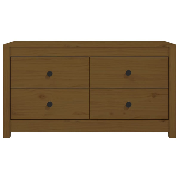 Beistellschrank Honigbraun Kiefer Massivholz 100x40x54 cm