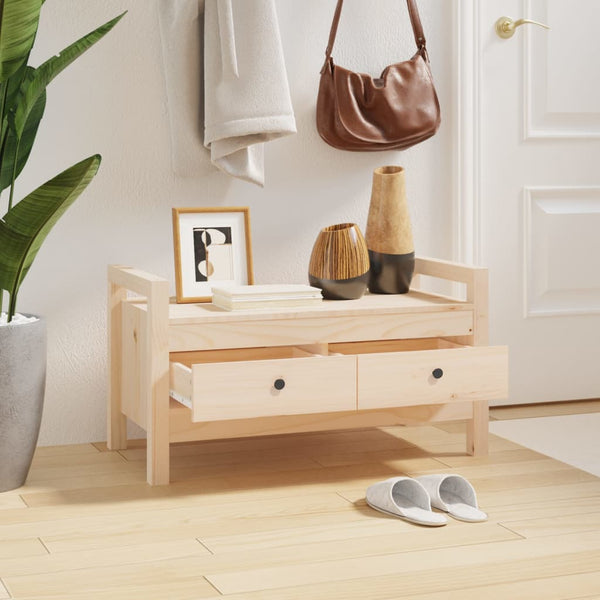 Flurbank Kiefer Massivholz 80x40x43cm