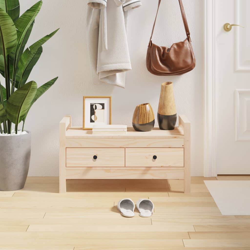 Flurbank Kiefer Massivholz 80x40x43cm