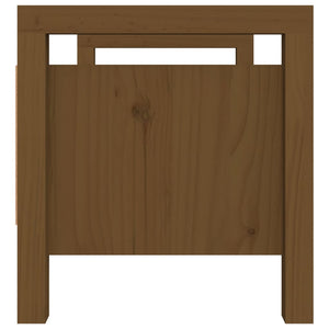 Flurbank Honigbraun Kiefer Massivholz 80 cm
