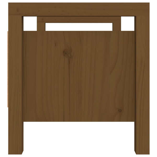 Flurbank Honigbraun Kiefer Massivholz 80 cm
