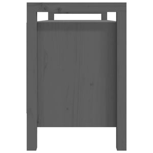 Graue Flurbank Kiefer Massivholz 110cm