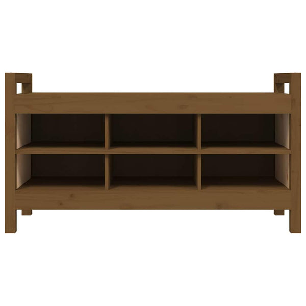 Flurbank Honigbraun Kiefer Massivholz 110 cm