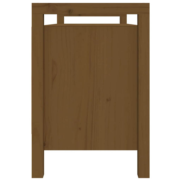 Flurbank Honigbraun Kiefer Massivholz 110 cm