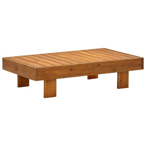 vidaXL Salon de jardin 5 pcs avec coussins crème bois massif