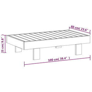 5-tlg. Garten-Lounge-Set mit Dunkelgrauen Kissen Massivholz