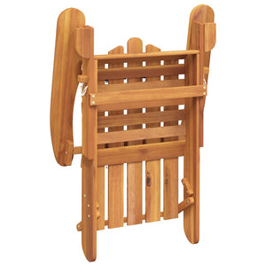 vidaXL Chaises de jardin Adirondack avec repose-pieds 2 pcs Bois d'acacia massif