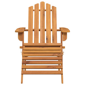 vidaXL Chaises de jardin Adirondack avec repose-pieds 2 pcs Bois d'acacia massif