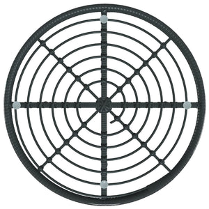 Esstisch Schwarz Ø80cm Hartglas Stahl Gartentisch