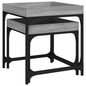 Graue Beistelltische 2er Set