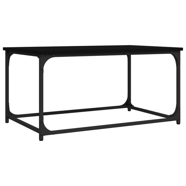 Schwarzer Couchtisch 80x50 cm
