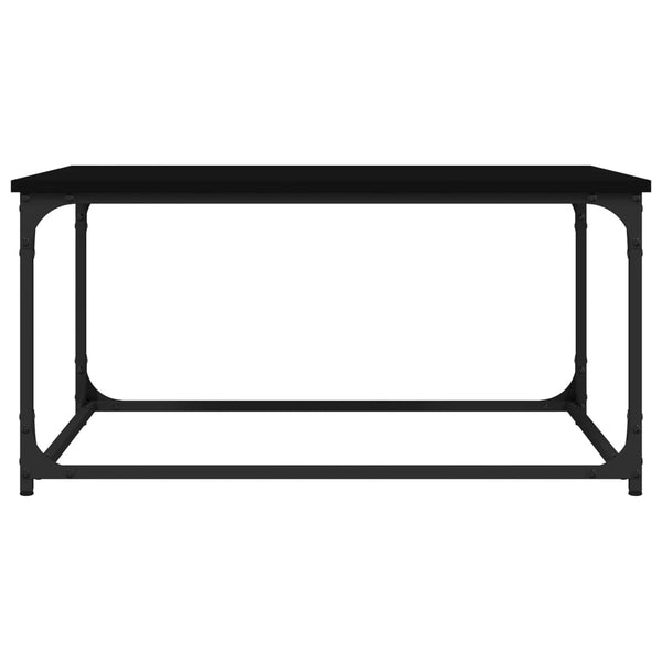 Schwarzer Couchtisch 80x50 cm