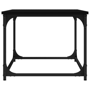 Schwarzer Couchtisch 80x50 cm