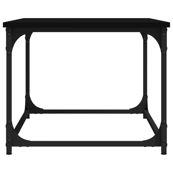 Schwarzer Couchtisch 80x50 cm