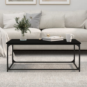 Schwarzer Couchtisch 102x50 cm