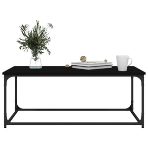 Schwarzer Couchtisch 102x50 cm
