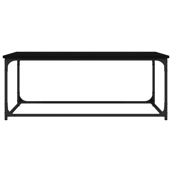 Schwarzer Couchtisch 102x50 cm