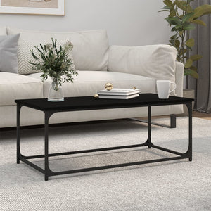 Schwarzer Couchtisch 102x50 cm