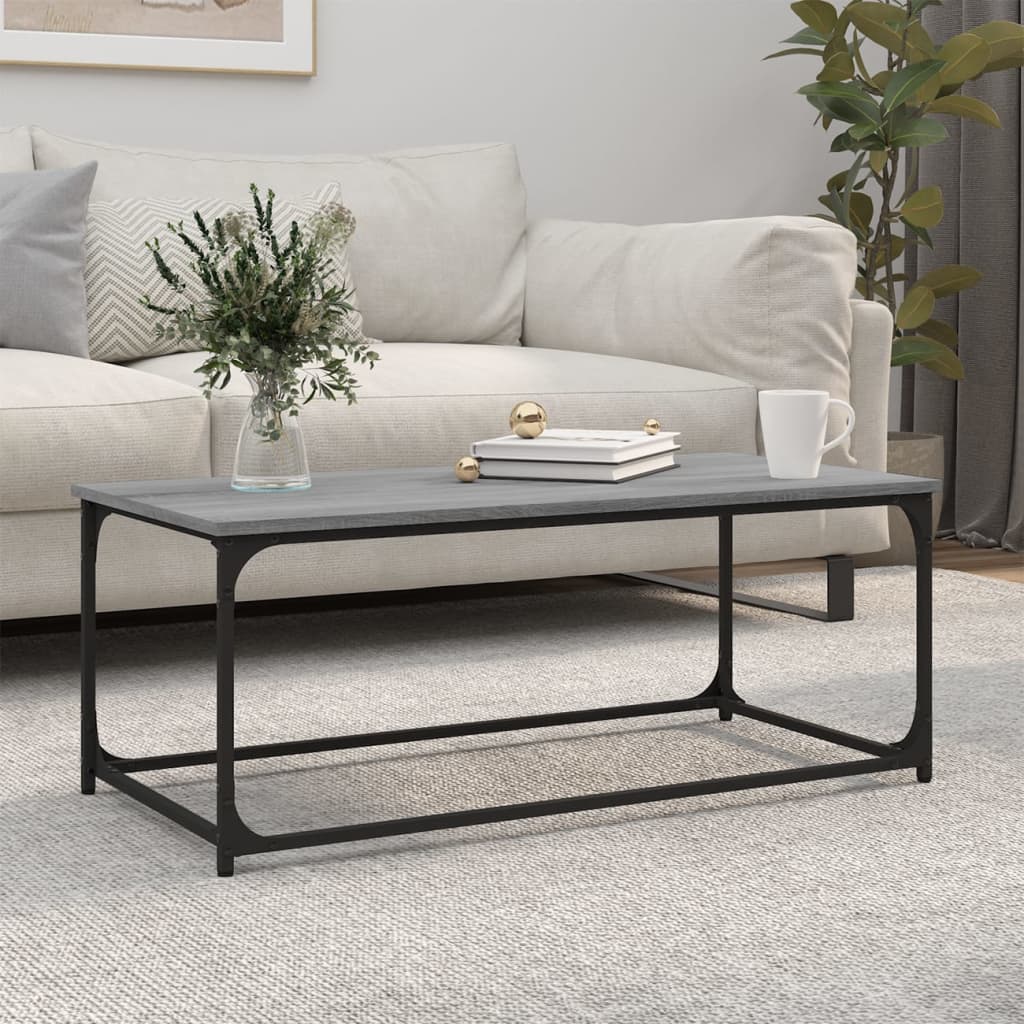 Grauer Couchtisch Sonoma, 102 cm