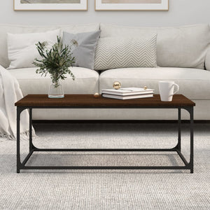 Couchtisch Braun Eichenoptik 102x50 cm
