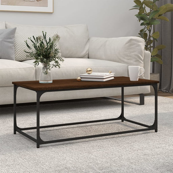Couchtisch Braun Eichenoptik 102x50 cm