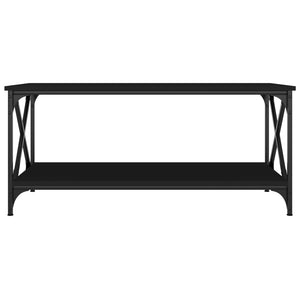 Schwarzer Couchtisch 100x50 cm