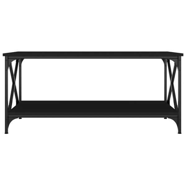 Schwarzer Couchtisch 100x50 cm