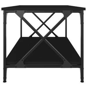 Schwarzer Couchtisch 100x50 cm