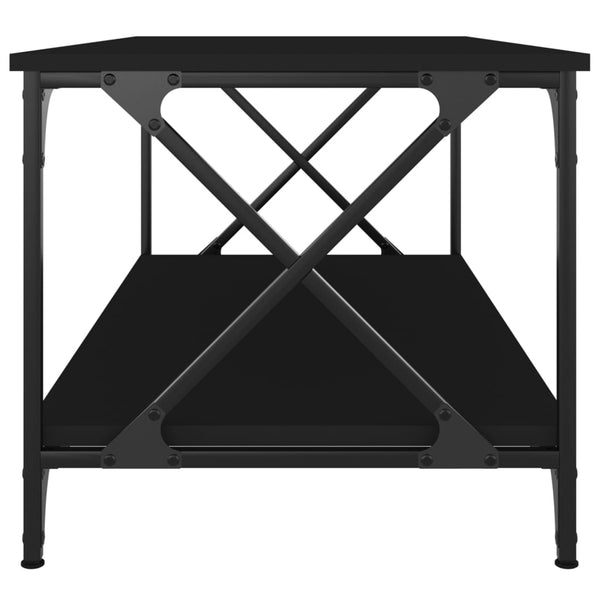 Schwarzer Couchtisch 100x50 cm
