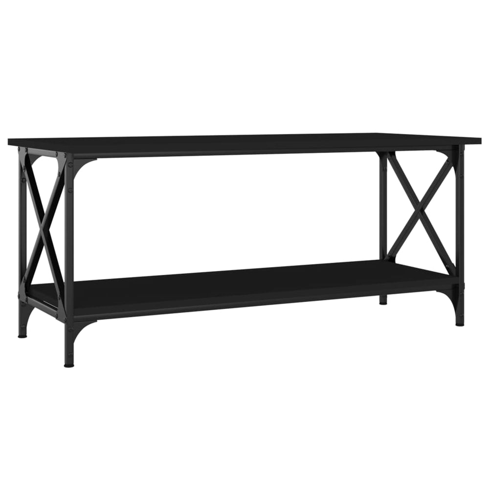 Schwarzer Couchtisch 100x45 cm
