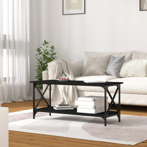 Schwarzer Couchtisch 100x45 cm