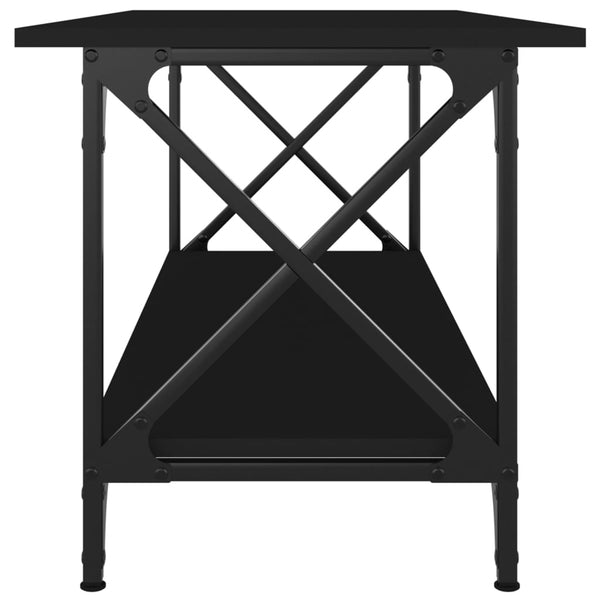 Schwarzer Couchtisch 100x45 cm