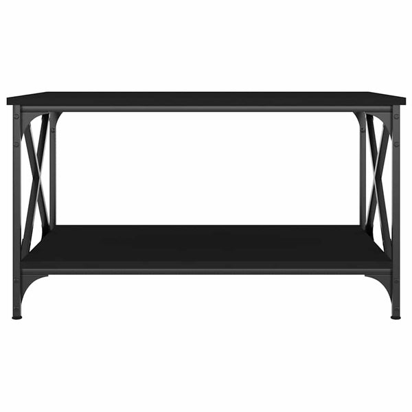 Schwarzer Couchtisch 80x50 cm