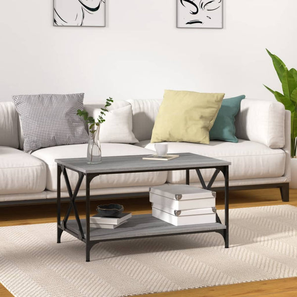 Couchtisch Grau Sonoma 80x50 cm