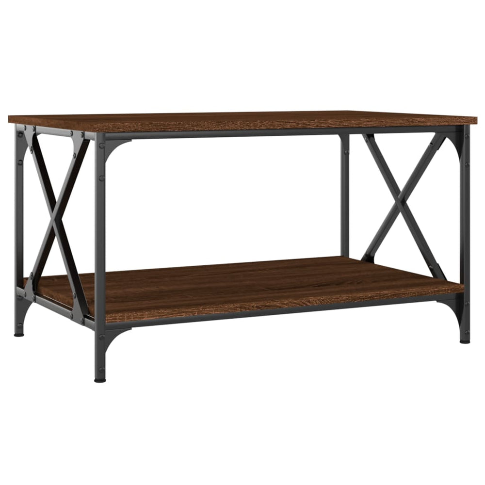 Couchtisch Braun Eichenoptik 80x50 cm