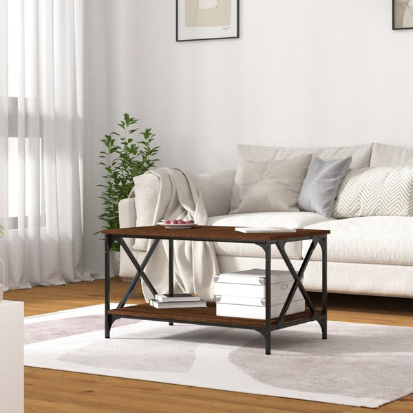 Couchtisch Braun Eichenoptik 80x50 cm