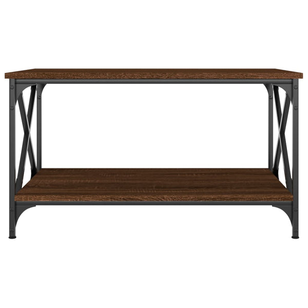 Couchtisch Braun Eichenoptik 80x50 cm