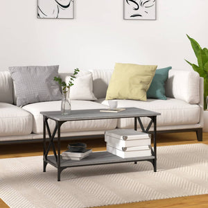 Couchtisch Grau Sonoma 80x45x45 cm